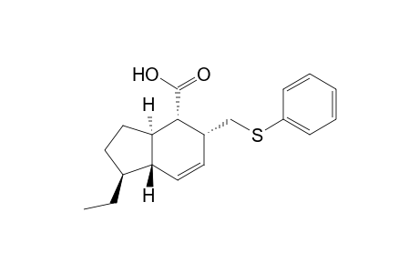 (1S,3aR,4S,5R,7aS)-1-ethyl-3a,4,5,7a-tetrahydro-5-[(phenylthio)methyl]-4-indancarboxylic acid