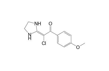 2-Chloranyl-2-imidazolidin-2-ylidene-1-(4-methoxyphenyl)ethanone