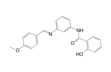 2-Hydroxy-N-(3-([(E)-(4-methoxyphenyl)methylidene]amino)phenyl)benzamide