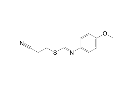 2-Cyanoethyl N-(4-methoxyphenyl)thioformimidate