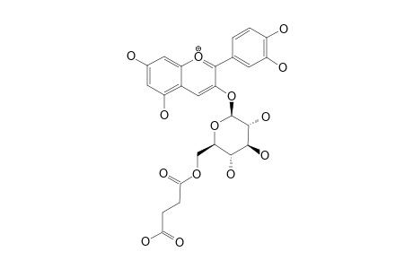 CYANIDIN-3-O-(6''-O-SUCCINYL-BETA-GLUCOPYRANOSIDE)