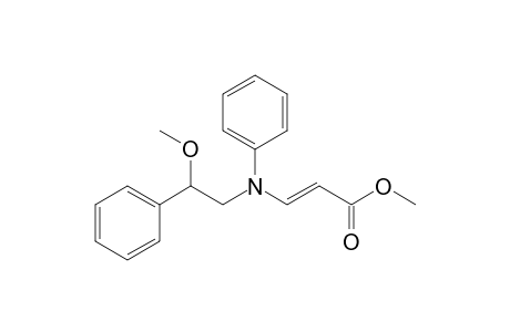 (E)-Methyl 3-[(2'-methoxy-2'-phenylethyl)phenylamino]acrylate