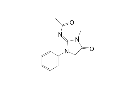 2-Imino-3-methyl-1-phenyl-4-imidazolidinone, acetate