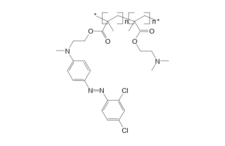 Poly{n-methyl-n-[4-(2,5-dichlorophenyl)-azophenyl]-2-aminoethyl methacrylate-co-n,n-dimethyl-2-aminoethyl methacrylate}