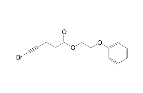 4-Pentynoic acid, 5-bromo-, 2-phenoxyethyl ester