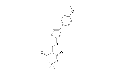 5-[[[5-(4-methoxyphenyl)-1H-pyrazol-3-yl]amino]methylene]-2,2-dimethyl-1,3-dioxane-4,6-quinone