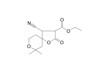 Ethyl 4-cyano-7,7-dimethyl-2-oxo-1,8-dioxaspiro[4.5]decane-3-carboxylate