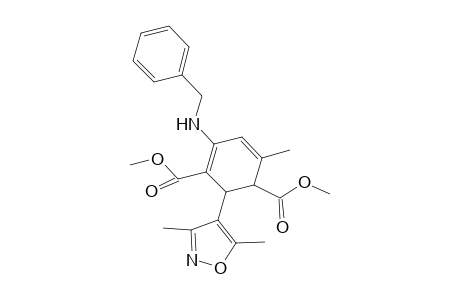 Dimethyl 4-(benzylamino)-2-(3,5-dimethyl-4-isoxazolyl)-6-methyl-3,5-cyclohexadiene-1,3-dicarboxylate