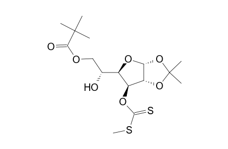 .alpha.-D-Glucofuranose, 1,2-O-(1-methylethylidene)-, 6-(2,2-dimethylpropanoate) 3-(S-methyl carbonodithioate)