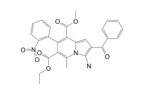 3-AMINO-2-BENZOYL-5-METHYL-7-(2-NITROPHENYL)-INDOLIZINE-6,8-DICARBOXYLIC-ACID-6-ETHYL-8-METHYLESTER