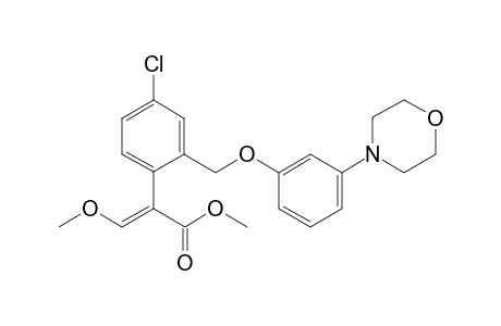 Methyl (E)-2-[4-chloro-2-[(3-morpholinophenoxy)methyl]phenyl]-3-methoxy-prop-2-enoate