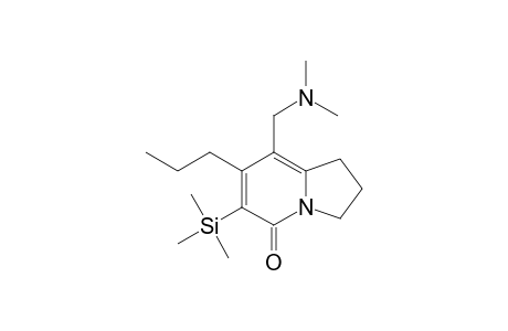 2,3-Dihydro-8-[(N,N-dimethylamino)methyl]-7-propyl-6-(trimethylsilyl)-5(1H)-indolizinone