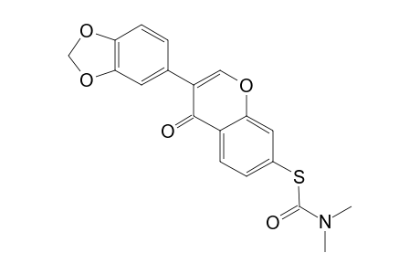 3-[3',4'-(Methylenedioxy)phenyl]-4H-benzopyran-4-one - 7-S-thiocarbamate