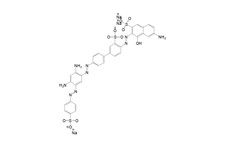 Gamma-acid(alk)(2)[-3-sulfobenzidine-](1)[m-phenylendiamine<-sulfaniic acid]