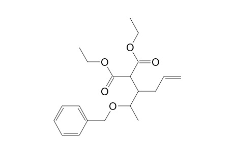 Ethyl 3-(1-benzyloxyethyl)-2-ethoxycarbonyl-5-hexenoate