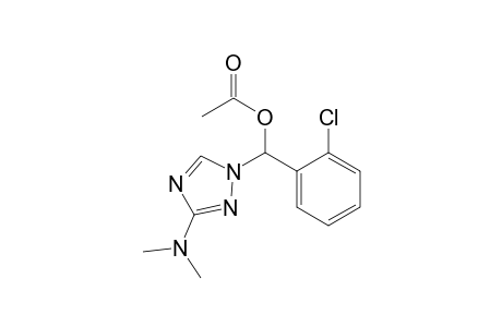 1H-1,2,4-Triazole-1-methanol, .alpha.-(2-chlorophenyl)-3-(dimethylamino)-, acetate (ester)