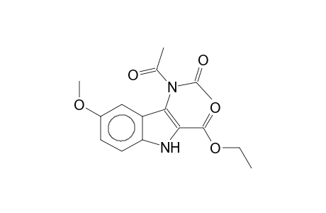 2-ethoxycarbonyl-3-diacetylamino-5-methoxyindole