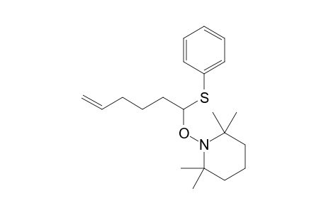 2,2,6,6-Tetramethyl-1-(1-phenylsulfanylhex-5-enoyloxy)piperdine