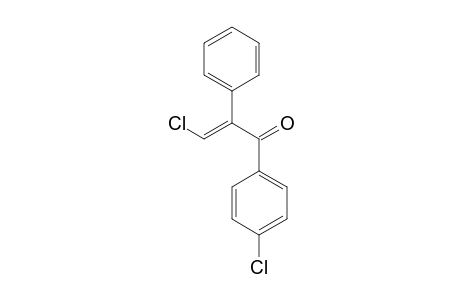 3-Chloro-1-(4-chlorophenyl)-2-phenyl-2-propen-1-one