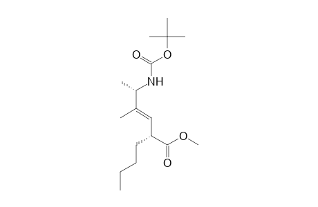 (E,2R,5S)-2-butyl-4-methyl-5-[[(2-methylpropan-2-yl)oxy-oxomethyl]amino]-3-hexenoic acid methyl ester