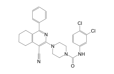 1-piperazinecarboxamide, 4-(4-cyano-5,6,7,8-tetrahydro-1-phenyl-3-isoquinolinyl)-N-(3,4-dichlorophenyl)-
