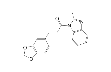 1-[(2E)-3-(1,3-benzodioxol-5-yl)-2-propenoyl]-2-methyl-1H-benzimidazole