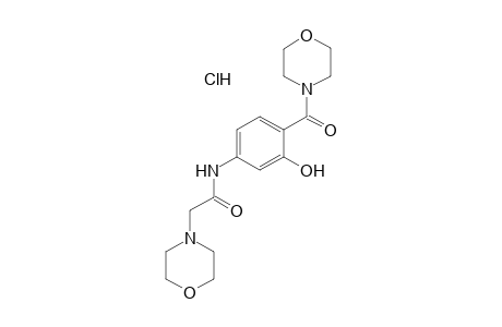 3'-HYDROXY-4'-(MORPHOLINOCARBONYL)-4-MORPHOLINEACETANILIDE, HYDROCHLORIDE