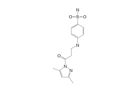4-[[3-(3,5-DIMETHYL-1H-PYRAZOL-1-YL)-3-OXOPROPYL]-AMINO]-BENZENE-1-SULFONAMIDE