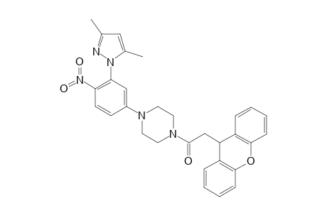 1-[4-[3-(3,5-dimethyl-1-pyrazolyl)-4-nitrophenyl]-1-piperazinyl]-2-(9H-xanthen-9-yl)ethanone