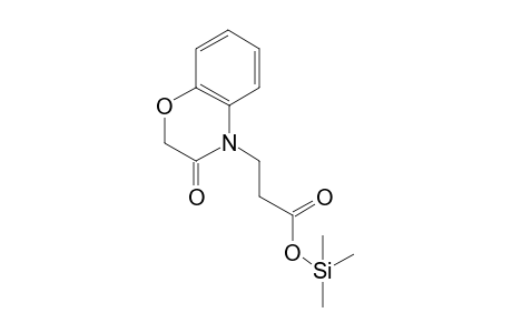 2,3-Dihydro-3-oxo-4H-1,4-benzoxazine-4-propionic acid, tms derivative