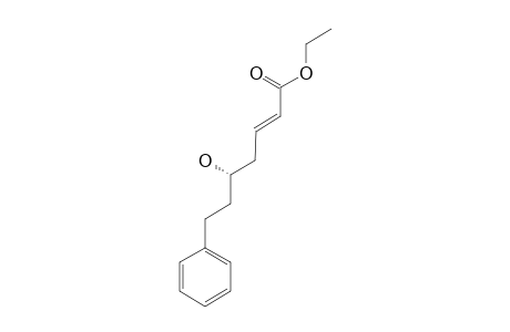 (2E,5S)-5-HYDROXY-7-PHENYL-2-HEPTENOIC-ACID-ETHYLESTER