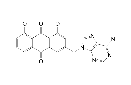 3-[(6-AMINO-9H-PURIN-9-YL)-METHYL]-1,8-DIHYDROXY-ANTHRACENE-9,10-DIONE