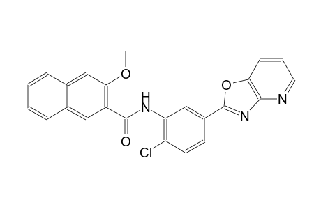 N-(2-chloro-5-[1,3]oxazolo[4,5-b]pyridin-2-ylphenyl)-3-methoxy-2-naphthamide
