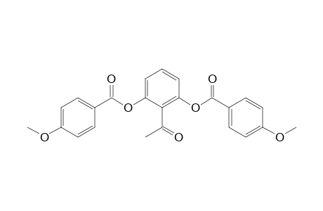 4-Methoxybenzoic acid (2-acetyl-3-p-anisoyloxy-phenyl) ester