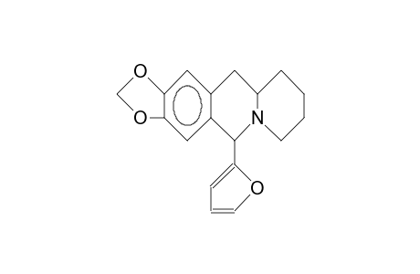 6-(2-Furyl)-8,9-methylenedioxy-1,3,4,6,11,11a-hexahydro-2H-benzo(B)quinolizine