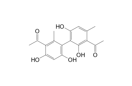 1-[3-(3-acetyl-4,6-dihydroxy-2-methyl-phenyl)-2,4-dihydroxy-6-methyl-phenyl]ethanone