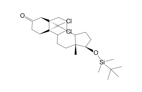 17B-TERT-BUTYLDIMETHYLSILOXY-19,19-DICHLORO-5A,19A-CYCLOANDROSTAN-3-ONE