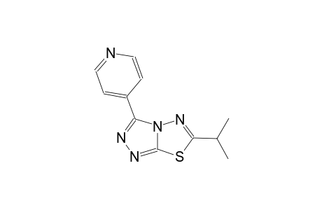 [1,2,4]triazolo[3,4-b][1,3,4]thiadiazole, 6-(1-methylethyl)-3-(4-pyridinyl)-