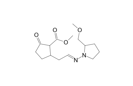 Methyl 2-[2'-(2"-methoxymethylpyrrolidin-1"-ylimino)ethyl]-5-oxocyclopentane-1-carboxylate