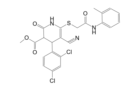 3-pyridinecarboxylic acid, 5-cyano-4-(2,4-dichlorophenyl)-1,2,3,4-tetrahydro-6-[[2-[(2-methylphenyl)amino]-2-oxoethyl]thio]-2-oxo-, methyl ester