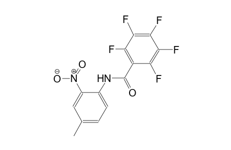 2,3,4,5,6-pentafluoro-N-(4-methyl-2-nitrophenyl)benzamide
