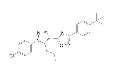 3-(p-tert-butylphenyl)-5-[1-(p-chlorophenyl)-5-propylpyrazol-4-yl]-1,2,4-oxadiazole