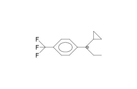 1-(4-Trifluoromethyl-phenyl)-1-cyclopropyl-propin-1-yl cation