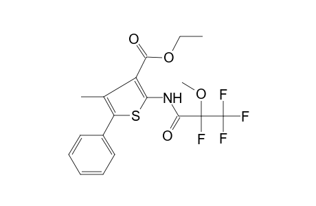 4-Methyl-5-phenyl-2-[(2,3,3,3-tetrafluoro-2-methoxy-1-oxopropyl)amino]-3-thiophenecarboxylic acid ethyl ester