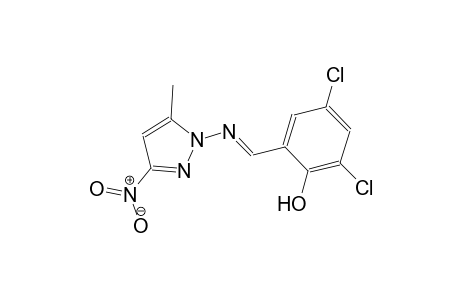 2,4-dichloro-6-{(E)-[(5-methyl-3-nitro-1H-pyrazol-1-yl)imino]methyl}phenol