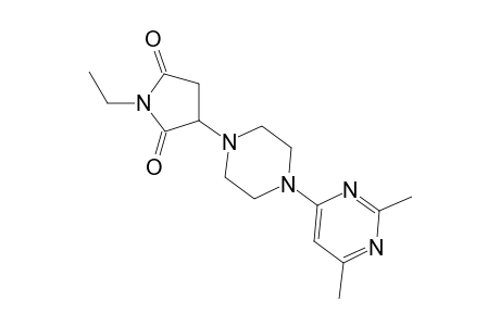 1H-Pyrrole-2,5-dione, 3-[4-(2,6-dimethyl-4-pyrimidinyl)-1-piperazinyl]-1-ethyldihydro-