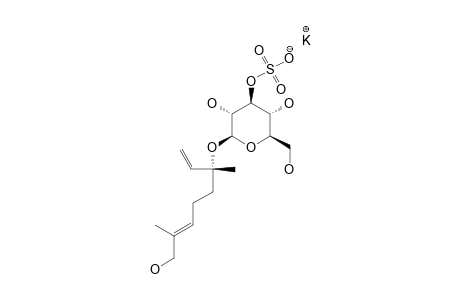(3S,6E)-8-HYDROXYLINALOOL-3-O-BETA-D-(3-O-POTASSIUM-SULFO)-GLUCOPYRANOSIDE
