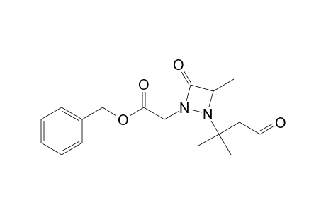 2-[((benzyloxy)carbonyl)methyl]-4-methyl-1-(2-methyl-4-oxobut-2-yl)-1,2-diazetidin-3-one
