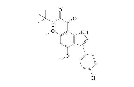 N-t-Butyl-2-(3'-(4"-chlorophenyl)-4',6'-dimethoxyindol-7'-yl)glyoxylamide