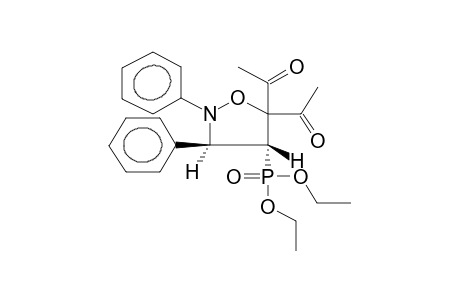 TRANS-2,3-DIPHENYL-4-DIETHOXYPHOSPHORYL-5,5-DIACETYLISOXAZOLIDINE